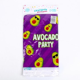 Скатерть одноразовая Avocado party 137×180см, фиолетовая