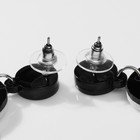 Серьги акриловые «Привидение» злые, белые в чёрном металле - Фото 3