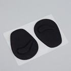 Подпяточники для обуви, клеевая основа, 7,5 × 5,5 см, пара, цвет чёрный - Фото 1
