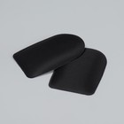 Подпяточники для обуви, клеевая основа, 8 × 6 см, пара, цвет чёрный - фото 9587589