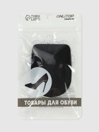 Подпяточники для обуви, клеевая основа, 8×6 см, пара, чёрные - Фото 7