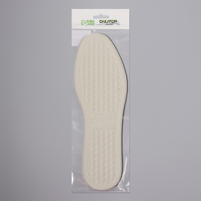 Стельки для обуви, универсальные, с массажным эффектом, р-р RU 44 (р-р Пр-ля 45), 28 см, пара, белые