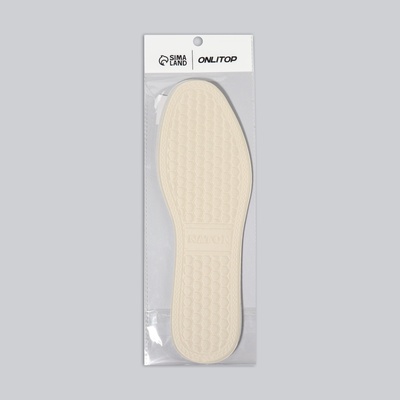 Стельки для обуви, универсальные, с массажным эффектом, р-р RU 44 (р-р Пр-ля 45), 28 см, пара, белые