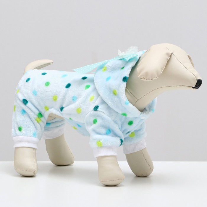 Комбинезон "Конфетка", размер XL, голубой (ДС 27, ОШ 32, ОГ 40 см) - Фото 1