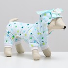 Комбинезон "Конфетка", размер XL, голубой (ДС 27, ОШ 32, ОГ 40 см) - Фото 2