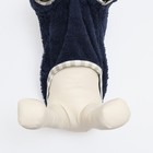 Толстовка для животных  "Мишка", размер XL, синяя (ДС 35, ОШ 30, ОГ 44 см) - фото 27186113