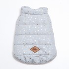 Куртка для собак "Звездный путь", размер XL,серая (ДС 40, ОШ 34, ОГ 50 см) - фото 41444376