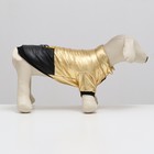 Куртка для собак "Космонавт", размер 8, чёрно-золотая (ДС 24, ОШ 22, ОГ 32 см) - Фото 2