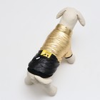 Куртка для собак "Космонавт", размер 8, чёрно-золотая (ДС 24, ОШ 22, ОГ 32 см) - Фото 3
