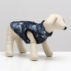Куртка для собак на молнии "Содалит", размер XS,  синяя (ДС 21, ОШ 22, ОГ 30 см) - фото 9945711