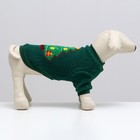 Толстовка для животных "Ёлка", размер M, зелёная (ДС 30, ОШ 26, ОГ 38 см) - фото 27338043