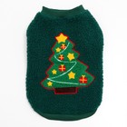 Толстовка для животных "Ёлка", размер M, зелёная (ДС 30, ОШ 26, ОГ 38 см) - фото 27338048