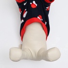 Толстовка для собак «Новогодний колпак», размер M, синяя (ДС 32, ОШ 28, ОГ 46 см) - Фото 5