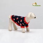 Толстовка для собак «Новогодний колпак», размер L, синяя (ДС 38, ОШ 34, ОГ 48 см) - Фото 2