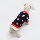 Толстовка для собак «Новогодний колпак», размер L, синяя (ДС 38, ОШ 34, ОГ 48 см) - Фото 4