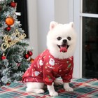 Кофта новогодняя для животных "Подарки", размер XS, красный (ДС 20, ОШ 22, ОГ 30 см) - фото 320435417
