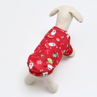 Кофта новогодняя для животных «Подарки», размер M, красный (ДС 30, ОШ 26, ОГ 38 см) - Фото 4