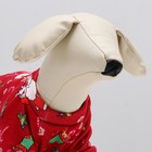 Кофта новогодняя для животных «Подарки», размер M, красный (ДС 30, ОШ 26, ОГ 38 см) - Фото 6