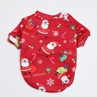 Кофта новогодняя для животных «Подарки», размер M, красный (ДС 30, ОШ 26, ОГ 38 см) - Фото 7