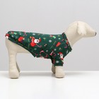 Кофта новогодняя для животных «Подарки», размер S, зелёный (ДС 26, ОШ 22, ОГ 34 см) - Фото 3