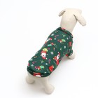 Кофта новогодняя для животных «Подарки», размер S, зелёный (ДС 26, ОШ 22, ОГ 34 см) - Фото 4
