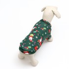 Кофта новогодняя для животных «Подарки», размер L, зелёный (ДС 35, ОШ 30, ОГ 44 см) - Фото 4