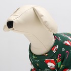 Кофта новогодняя для животных «Подарки», размер L, зелёный (ДС 35, ОШ 30, ОГ 44 см) - Фото 6