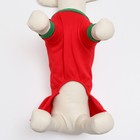 Новогодний костюм "Снегурочка" для собак, размер XS, красный (ДС 18, ОШ 22, ОГ 30 см) - Фото 4