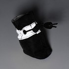 Ботинки для собак "Уют" с утяжкой, набор 4 шт, размер 5 (5, 5 х 4, 5 см), чёрные - Фото 7
