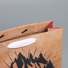 Пакет крафтовый вертикальный «Суровая зима», M 26 × 30 × 9 см - Фото 4