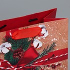 Пакет крафтовый вертикальный «К тебе с подарком», MS 18 × 23 × 10 см - Фото 4