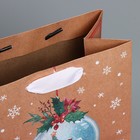 Пакет крафтовый вертикальный «Snow», MS 18 × 23 × 10 см - Фото 4