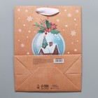 Пакет крафтовый вертикальный «Snow», MS 18 × 23 × 10 см - Фото 6