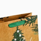 Пакет крафтовый вертикальный «Winter», MS 18 × 23 × 10 см - фото 8994556