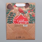 Пакет крафтовый вертикальный «Новогоднее мгновение», MS 18 × 23 × 10 см - Фото 6