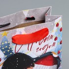 Пакет крафтовый вертикальный «Любовь и тепло», S 12 × 15 × 5.5 см - Фото 4