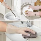 Перчатки хозяйственные Raccoon, ПВХ, 70 г, размер L, цвет белый - Фото 3