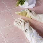 Перчатки хозяйственные Raccoon, с щётками, манжета, ПВХ, 95 г, размер L, 47 см, белые - Фото 5