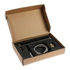 Смеситель для раковины ZEIN ZF-013, высокий, картридж керамика 35 мм, латунь, черный/хром - фото 804999772