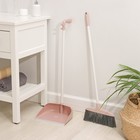 Щётка для пола Доляна, совок 25×23 см, щётка 29×84 см, металлическая ручка 77 см, розовая - Фото 5