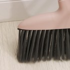 Щётка для пола Доляна, совок 25×23 см, щётка 29×84 см, металлическая ручка 77 см, розовая - Фото 3