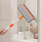 Окномойка с насадкой из микрофибры Raccoon, фиксатор, стальная телескопическая ручка, 28×7×85(120) см, цвет белый, оранжевый - Фото 9