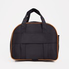 Чемодан на молнии 19", дорожная сумка, цвет чёрный - фото 11965499