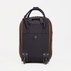 Чемодан на молнии 19", дорожная сумка, цвет чёрный - фото 11965493