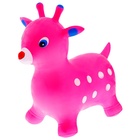 Попрыгун ZABIAKA «Оленёнок», 60 х 23 х 59 см, цвет розовый - Фото 7