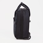 Чемодан малый 19", сумка дорожная на молнии, цвет чёрный - фото 11965505