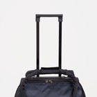 Чемодан малый 19", сумка дорожная на молнии, цвет чёрный - фото 11965508