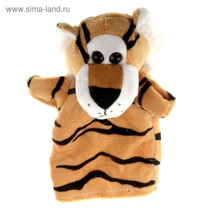 Мягкая игрушка на руку "Тигрёнок", цвет светло-коричневый - Фото 1