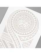 Переводная тату на тело «Полинезийский орнамент», 18×11 см - фото 42878208