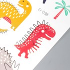 Татуировка на тело цветная фосфорная "Динозаврики" МИКС 12х7,5 см - фото 21748182